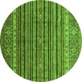 thumbnail image 1 of Ahgly Company Indoor Round Abstract Green Modern Area Rugs, 7' Round, 1 of 4
