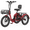 Wine cherry red, variant on Lilypelle Electric Tricycle for Adults,Peak 1500W 48V Folding E-Mountain bike , 20" 6 Speed 3 Wheels Unisex Electric Bicycle with Front & Rear Basket, Removable 20AH Battery, LED light