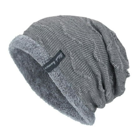

Winter Warm Running Hat Plush Thermal Acrylic High-quality Knitted Wool Hat Ski Camping Hiking Cycling Cap Outdoor