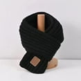 thumbnail image 4 of Splozh Kids Scarf for Girls Children's Scarves Warm Scarves Girls' Thick Scarves Knitted Boys' and Girls' Baby Scarves Autumn and Winter Black,One Size, 4 of 4