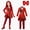 Red E, variant on Princess Fancy Dress Costume Halloween, Royal Outfit Set with Cropped Jacket and Skater Dress, Cosplay Costume for Women Adults