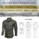thumbnail image 4 of Camisas Para Hombre Manga Corta Camisa de exterior militar lavada de manga larga con doble bolsillo de algodón de Color sólido para otoño e invierno para hombre (Dark Blue, 5XL), 4 of 4