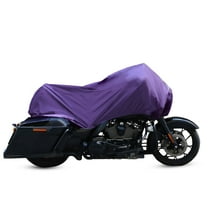 Unique Bargains XL Motorcycle Cover Half Cover Waterproof Rain Protector Purple