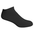 thumbnail image 1 of Kids Wholesale Unisex Cotton No Show Socks - Black Sport Ankle Socks For Kids - 6-8 - 24 Pack, 1 of 2