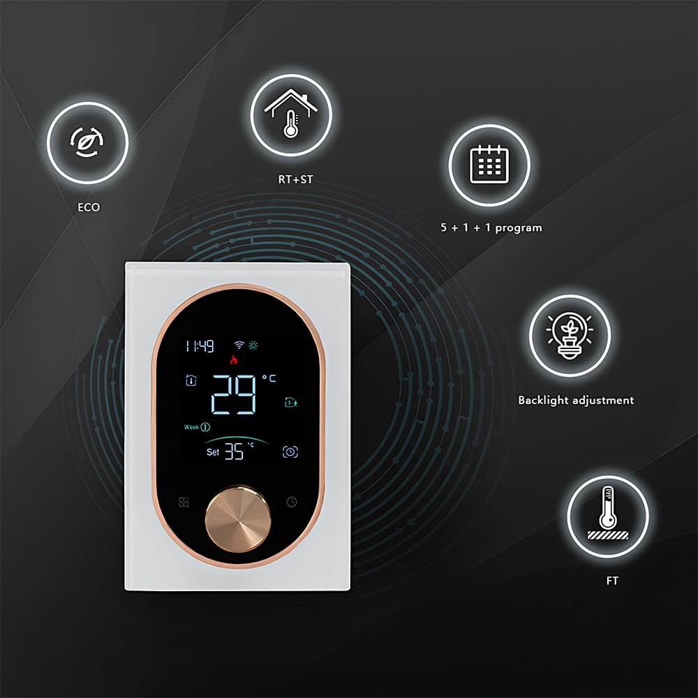 Thermostat,Va Screen Adjustable Knob Screen And Va Mode And Boiler With And Adjustable With Va Screen Adjustable Water Boiler 1 Mode Screen Adjustable Water Water 5 1 Mode Water 1