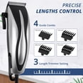 thumbnail image 3 of Dteck Hair Clipper Kit, Corded Hair Trimmer Grooming Kit, Self-Haircut Kit, 3 of 6