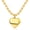 Gold Plated 3D Heart, variant on Chunky Gold Necklace for Women – 18K Waterproof Heart & Sun Charm Layered Paperclip Chain Choker, Statement Gold Jewelry, Tarnish Resistant for Daily Wear, Gift for Wife Mom Friend