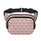 thumbnail image 1 of Fotbe Forest Mushrooms Cangurera Cuadrada con Estampado de Doble Capa, Bolsa de Cintura Ajustable Mini para Hombres y Mujeres, 1 of 9