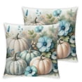 thumbnail image 2 of Ulloord Fall Pillow Cover Cushion Case Pumpkin Throw Pillow Case Gray Thanksgiving Decorative Cushion Cover for Home Office, 2 of 6