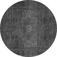 thumbnail image 1 of Ahgly Company Indoor Round Abstract Gray Modern Area Rugs, 5' Round, 1 of 4