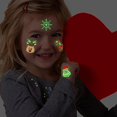 thumbnail image 4 of npkgvia Clearance!Christmas Decorations,Stickers,Accessories,2021 Cross-border New Children's Christmas Luminous Sticker Face Sticker Snowflake Waterproof Luminous Sticker,Multi-color, 4 of 8