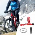 thumbnail image 1 of DYNWAVECA Dropper Post Lever Adjustable Control Remote Accessory Mechanical Seatpost Remote Lever Shifter with Cable for Riding red 22.2mm, 1 of 10