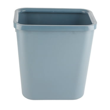 Modern Plastic Waste Paper Bin, 8L Rectangle Waste Bin Thicken Plastic Open Top Trash Can, Waste Bin For living room, kitchen, bathroom (gris)