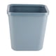 thumbnail image 1 of Cubo de basura rectangular de 8L, bote de basura de plástico grueso con tapa abierta para cocina, baño, Hotel, oficina, gris, 1 of 5