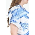 thumbnail image 4 of Blusa fresca con moño Roman Fashion/Tallas Extras, 1819 (Azul rey) azul 36, 4 of 6