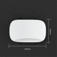 thumbnail image 4 of Espejo retrovisor para automóvil con abrazadera elástica ajustable, marco de plástico ABS de primera calidad con vidrio HD, montaje universal adecuado para automóviles, camiones, SUV y más, ángulo de, 4 of 5