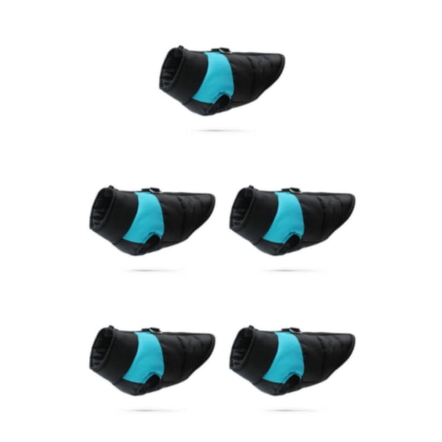 Billuyoard Abrigo de invierno para mascotas de poliéster Chaqueta resistente al viento y al agua para amigos peludos Cómodo y transpirable azul Type2 NO2