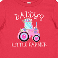 thumbnail image 4 of Inktastic Daddy's Little Farmer- Pink Tractor and Flowers Boys or Girls Baby T-Shirt, 4 of 5