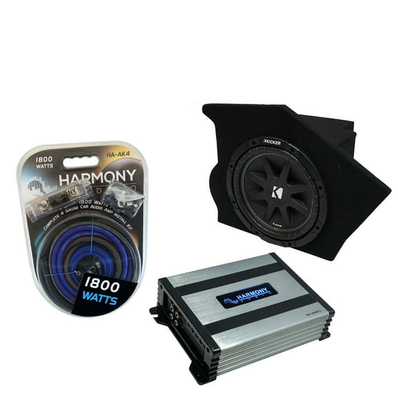 93-02 Chevy Camaro Coupe Driver Side 10" Kicker Comp C10 Sub Box & HA-A400.1