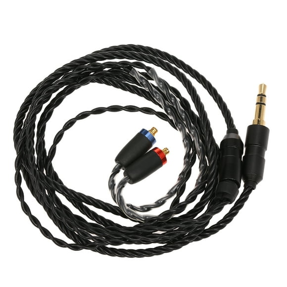 Graflsoa MMCX Replacement Cable for Shure, Westone, and AUDIOSENSE Earphones - Black, 1.1m, Compatible with SE535, SE846, UE900, W Series, and More