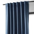 thumbnail image 3 of Exclusive Fabrics  Performance Linen Hotel Blackout Curtain (1 Panel) 50 X 84 - Dark Blue, 3 of 5