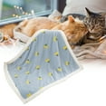 thumbnail image 3 of Pet Bed Multipurpose Soft Comfortable Double Layer Thickened Keep Warm Plush Fruit Print Pet Cushion for Cats, 3 of 7