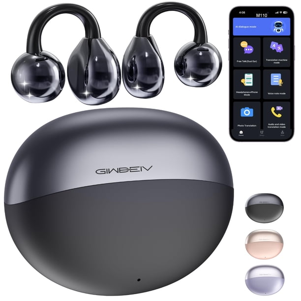 Auriculares de traducción Giwbeiv Real Time 164 idiomas Bluetooth 5.4