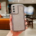 thumbnail image 3 of for Samsung Galaxy S24 FE Case 6.7" Glitter Clear Bling Shiny Star Sequin Transparent Matte Cute Curly Wavy Non-Slip Camera Lens Protect Soft Silicone Aesthetic Phone Cover for Women (Black), 3 of 12
