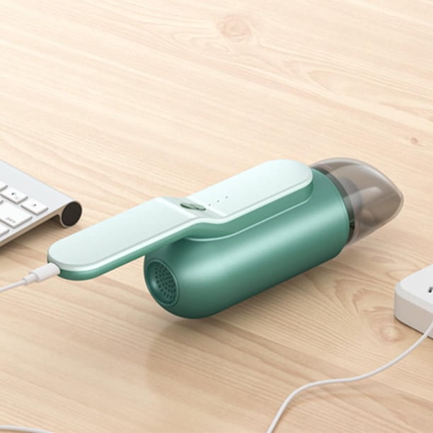 Aspirador de mano portátil mini batería, Duster 13000 Pa Succión fuerte Verde Sharpla Aspirador de mano