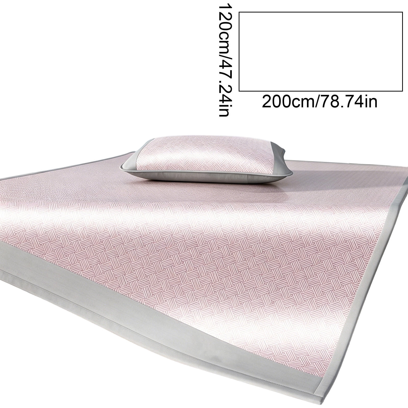 Ice Silk Fitted Bed Sheet - Cooling Mattress Cover for Summer - Soft Foldable Bed Protector - Breathable Polyester Sheet for Crib, Twin, Full Bed - Machine Washable Bedding for Home, Dorm, Guest Room