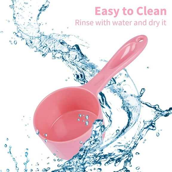 Sturdy Melamine Food Scoop for Dogs Cats Birds, Measuring Cup, Long Comfortable Handle