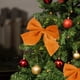 thumbnail image 4 of Lazo decorativo de árbol de Navidad - Pack de 2 lazos decorativos de terciopelo para regalos, coronas y decoración navideña, 5,12 pulgadas, rojo, amarillo, verde, rosa, blanco, 4 of 7