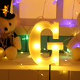 thumbnail image 2 of 3D 26 Letras Alfabeto LED Marquee Sign Light Interior Wall Hang Night Lamp (G Lamparas Tmvgtek Para estrenar, 2 of 7