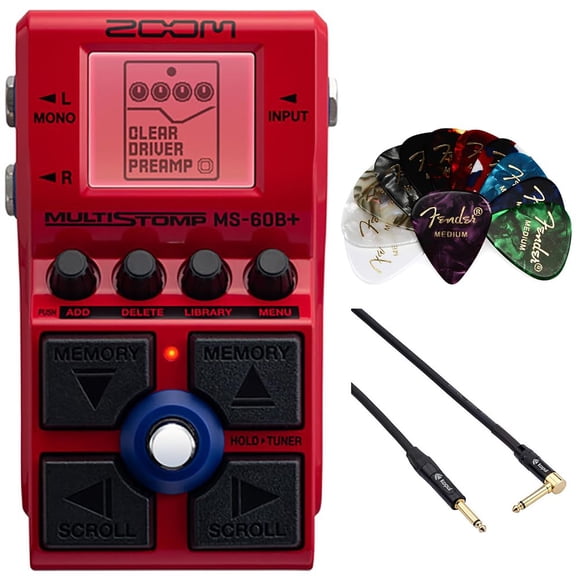 Pedal de bajo Kellards Zoom MS-60B+ Multi-FX – Kit completo