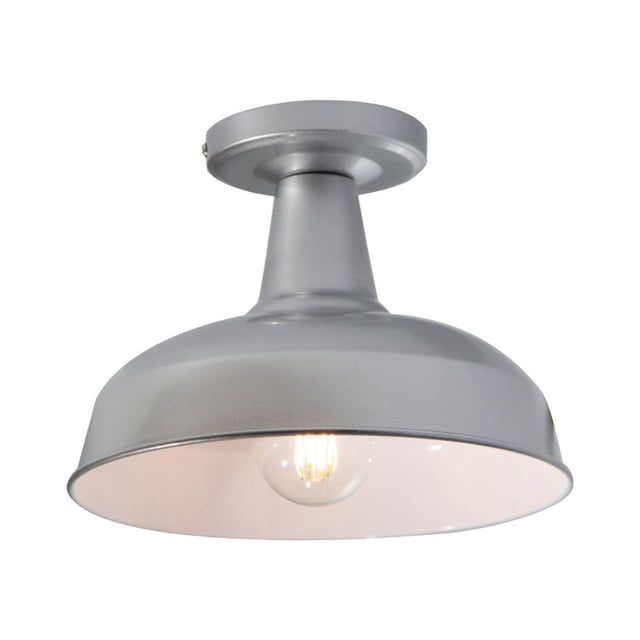Lámpara de techo LámparaYa acabado plata 1 Luz E27 60W