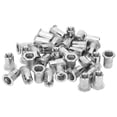 thumbnail image 2 of Blind Riveting Nuts Set 50Pcs Blind Riveting Nuts Set Stainless Steel Ribbed Nut M6 Hardware Accessories, 2 of 8