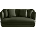 thumbnail image 4 of Meridian Furniture Alder Green Velvet Loveseat, 4 of 17