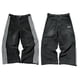 thumbnail image 2 of Pantalones vaqueros holgados a rayas estilo hip hop para hombre y mujer, ropa de calle, estilo harén, estilo Y2K, de tiro alto y pierna ancha, color negro, 2 of 5