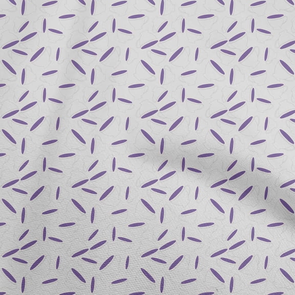oneOone Cotton Flex Medium Purple Fabric Utensils Tea Cups Quilting Supplies Print Sewing Fabric By The Yard 40 Inch Wide