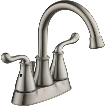 Better Homes & Gardens Two Handle Centerset Bathroom Faucet in Brushed Nickel BHS048529511011