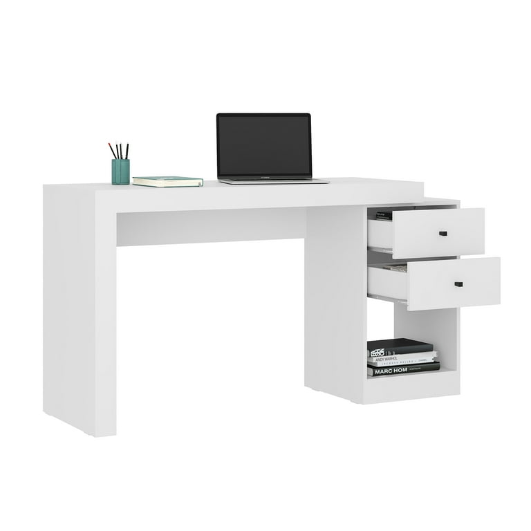 Techni Mobili Expandable Home Office Desk White