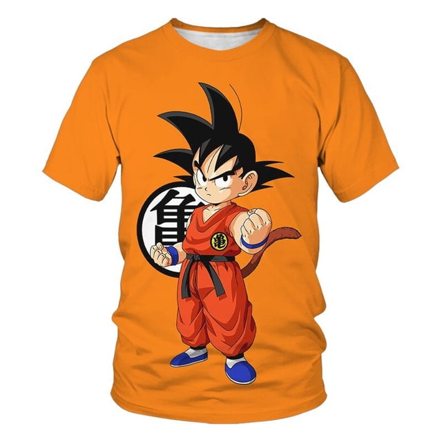Camiseta de Dragon Ball para hombre, ropa de gran tamaño para bebé, niño, Anime, novedad