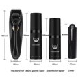 thumbnail image 5 of Líquido para el crecimiento de la barba para hombres en caja Aceite esencial nutritivo, reparador y para el crecimiento de la barba Esencia de 30 ml + Desinfectante de 15 ml + Rodillo de microagujas JAMW Sencillez, 5 of 5