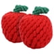 thumbnail image 1 of GOOHOCHY 2 piezas Juguete de morder para perros tejido con forma de manzana, juguete para mascotas con forma de manzana, juguete de juguete para perros simulado, 1 of 7