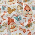 thumbnail image 2 of SKYSONIC 60" Round Tablecloth Cute Gnome Christmas Lace Border Table Cover Thick Wrinkle Resistant Durable for Home Party Decorative Tablecloths Indoor Outdoor, 2 of 7