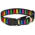 thumbnail image 1 of buckle-down gummy bears black multi color martingale dog collar, 1 of 1
