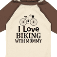thumbnail image 4 of Inktastic Biking with Mommy Bicycle Boys or Girls Long Sleeve Baby Bodysuit, 4 of 5