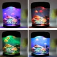 thumbnail image 4 of Jellyfish Aquarium Night Light | Realistic LED Mood Lamp | Portable Desktop Decor | Battery & USB Powered | Automatic Off | Includes 1 Jellyfish | Home Office Relaxation, 4 of 9