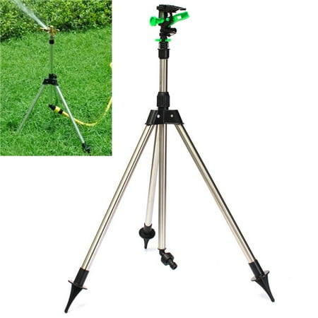- Adjustable Tripod Impulse Sprinkler Watering Equipment Base Pulsating Telescopic Watering Lawn Yard and Garden 1/2'' Internal Thread