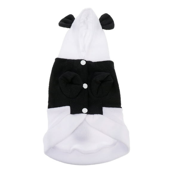 EeaseMX Disfraz de panda para perro, sudadera con capucha para cachorro, abrigo, vestido de otoño e invierno, talla XS